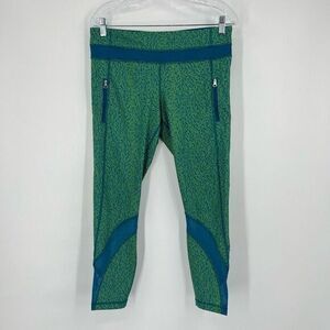 lululemon athletica Green and Blue Leggings